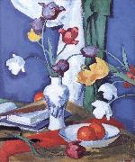 Samuel John Peploe Tulips and Fruit Norge oil painting reproduction